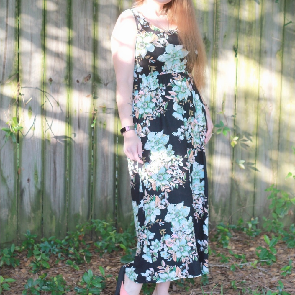 Bluheaven Southern Love Floral Maxi Dress Size Small